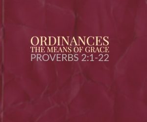 Ordinances – The Means of Grace