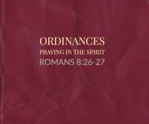 Ordinances – Praying In The Spirit