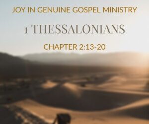 Joy in Genuine Gospel Ministry