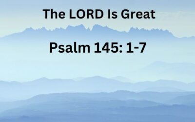  The LORD Is Great