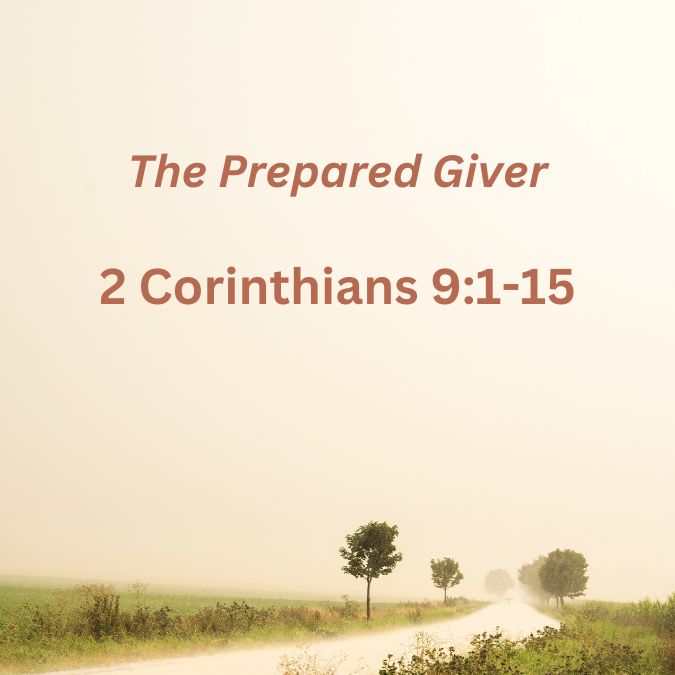 The Prepared Giver
