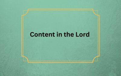 Content in the Lord